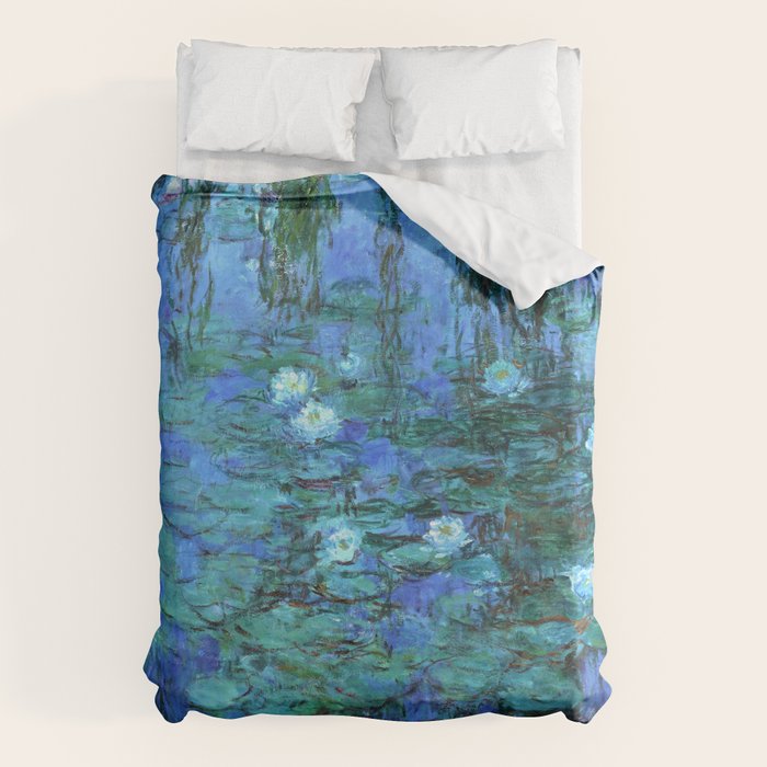 Claude Monet Water Lilies BLUE Duvet Cover Gallery Image 6