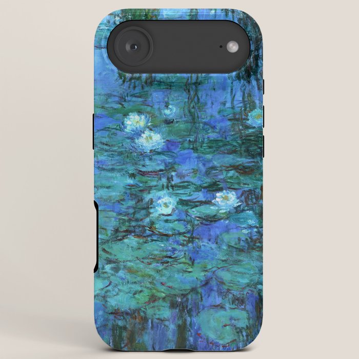 Claude Monet Water Lilies BLUE iPhone Case Gallery Image 6