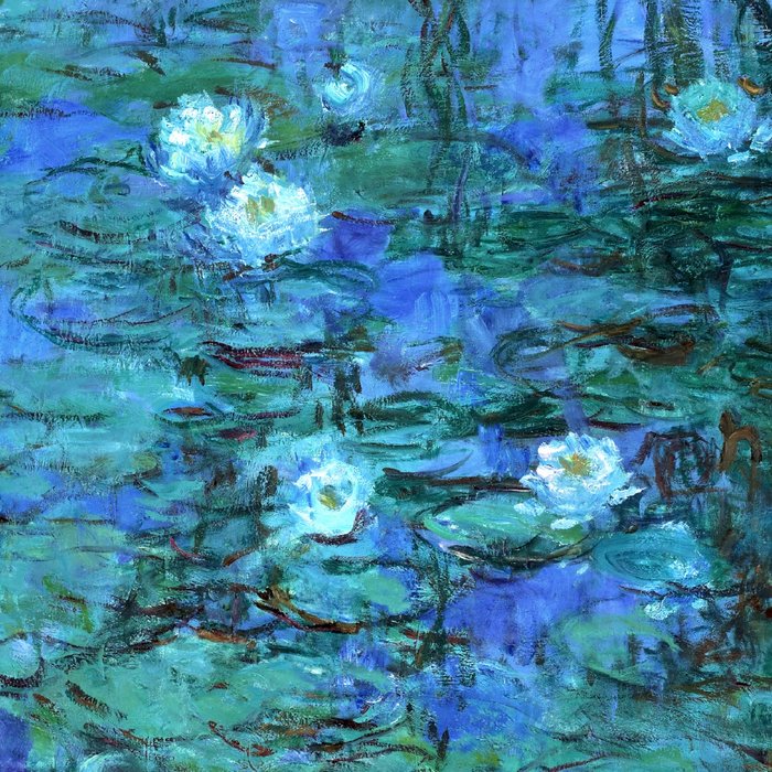 Claude Monet Water Lilies BLUE Coffee Mug Gallery Image 2