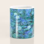 Claude Monet Water Lilies BLUE Coffee Mug Gallery Image 4