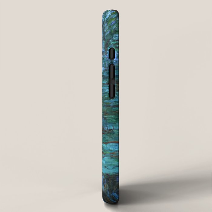 Claude Monet Water Lilies BLUE iPhone Case Gallery Image 2
