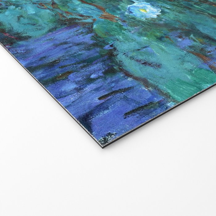 Claude Monet Water Lilies BLUE Welcome Mat Gallery Image 2