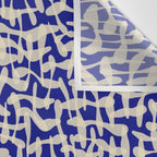 Playful strokes #3 / Beige on Blue Wall Tapestry Gallery Image 3