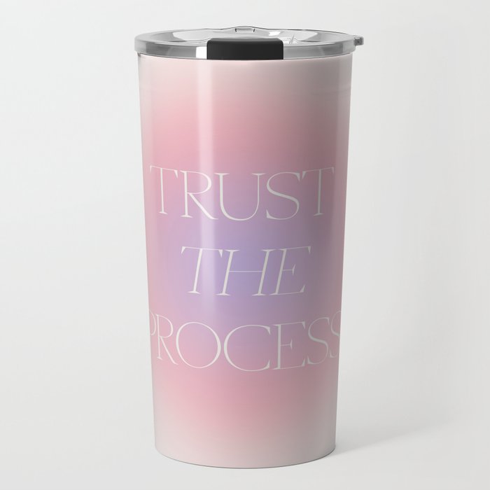 Trust The Process Gradient Lavender & Pink Travel Mug Gallery Image 1