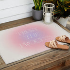 Trust The Process Gradient Lavender & Pink Outdoor Rug Gallery Image 2