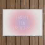 Trust The Process Gradient Lavender & Pink Outdoor Rug Gallery Image 1