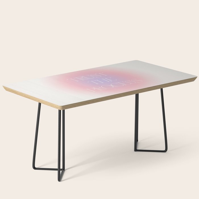 Trust The Process Gradient Lavender & Pink Coffee Table Gallery Image 1