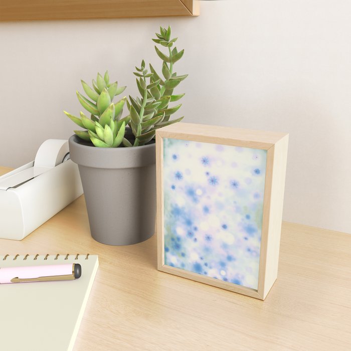 Daydream Daisies in a Soft Pastel Purple Haze Mini Art Print Gallery Image 2