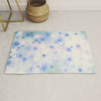 Daydream Daisies in a Soft Pastel Purple Haze Rug Gallery Image 1