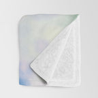 Daydream Daisies in a Soft Pastel Purple Haze Throw Blanket Gallery Image 3