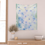 Daydream Daisies in a Soft Pastel Purple Haze Wall Tapestry Gallery Image 2
