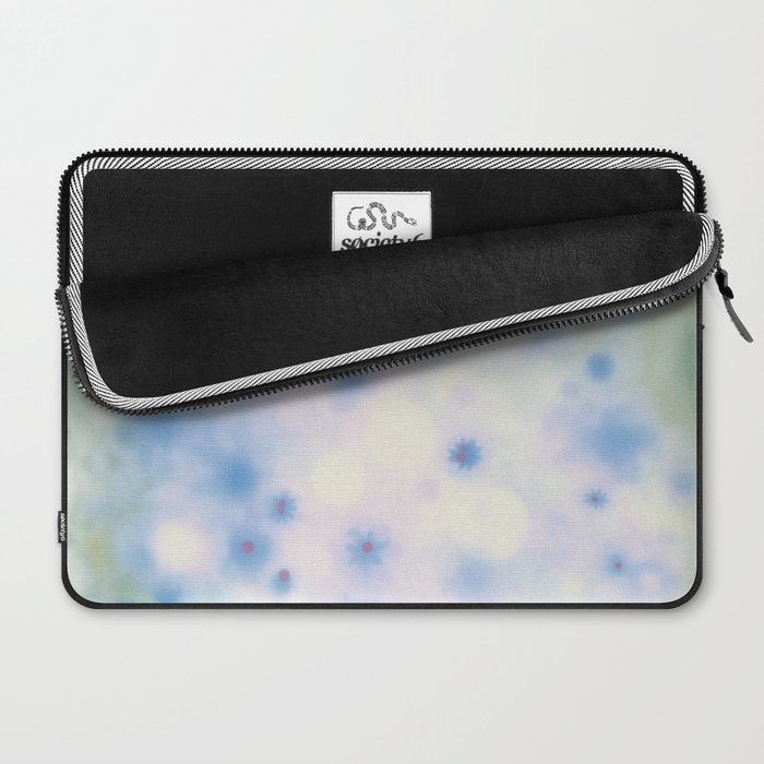 Daydream Daisies in a Soft Pastel Purple Haze Laptop Sleeve Gallery Image 2