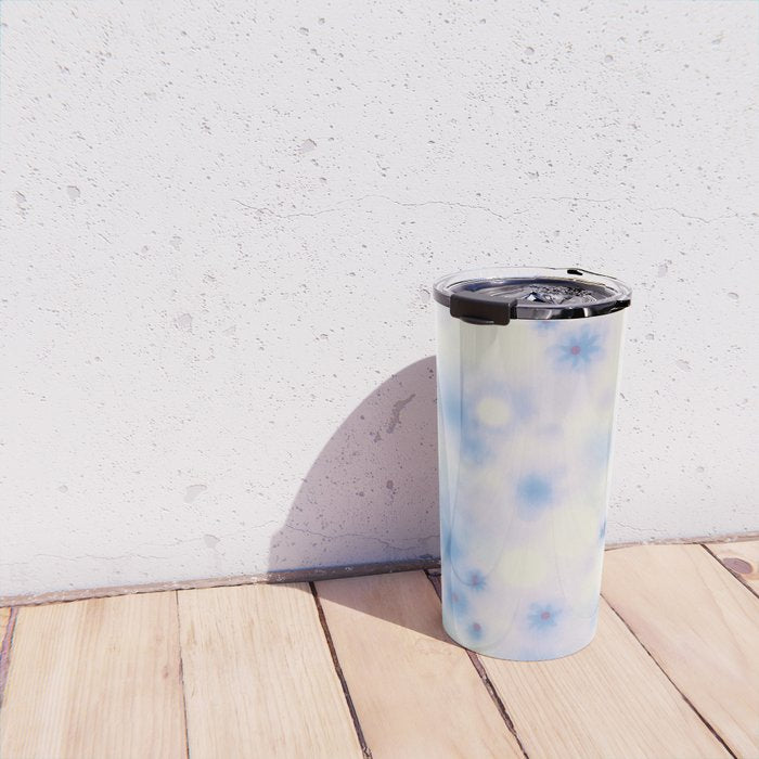 Daydream Daisies in a Soft Pastel Purple Haze Travel Mug Gallery Image 4