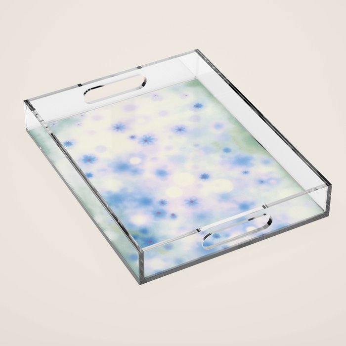 Daydream Daisies in a Soft Pastel Purple Haze Acrylic Tray Gallery Image 1