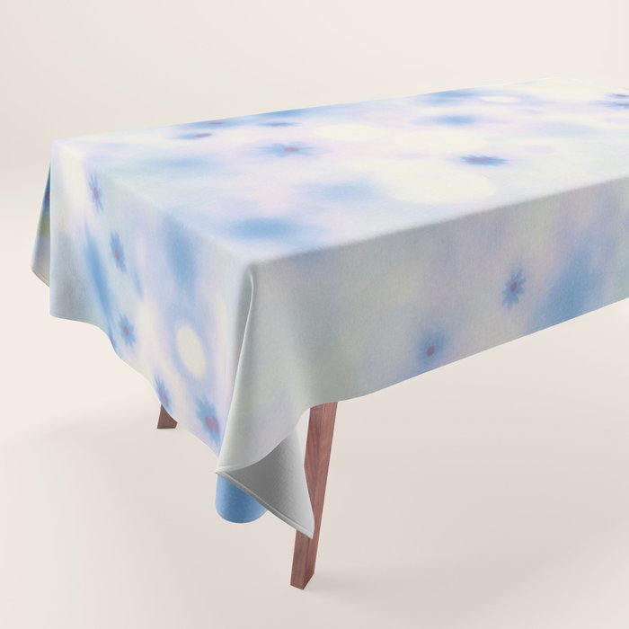 Daydream Daisies in a Soft Pastel Purple Haze Tablecloth Gallery Image 1