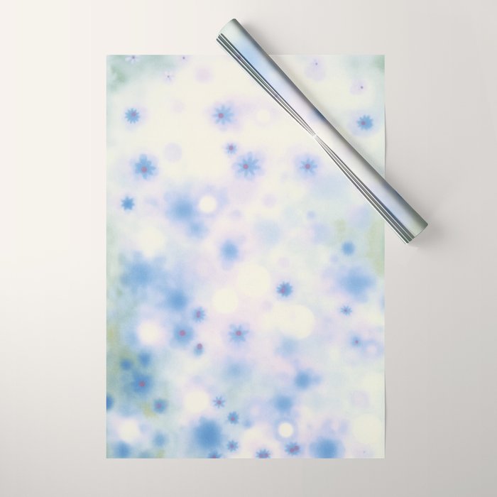 Daydream Daisies in a Soft Pastel Purple Haze Wrapping Paper Gallery Image 1