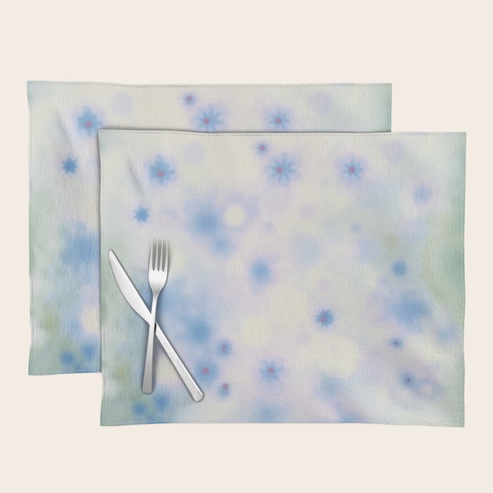 Daydream Daisies in a Soft Pastel Purple Haze Placemat Gallery Image 1