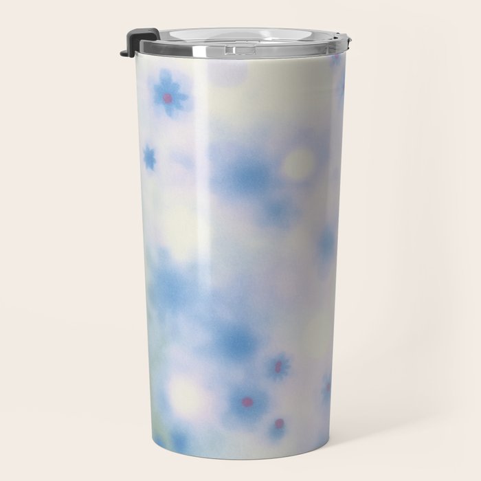Daydream Daisies in a Soft Pastel Purple Haze Travel Mug Gallery Image 3