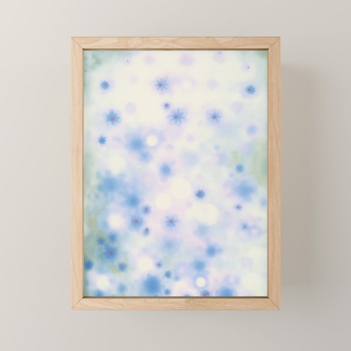 Daydream Daisies in a Soft Pastel Purple Haze Mini Art Print Gallery Image 1