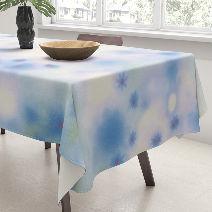 Daydream Daisies in a Soft Pastel Purple Haze Tablecloth Gallery Image 3