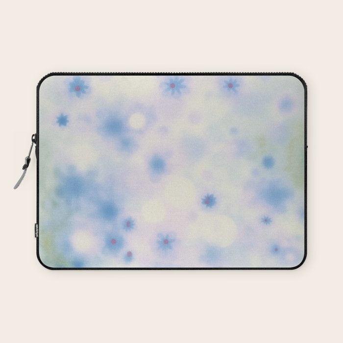Daydream Daisies in a Soft Pastel Purple Haze Laptop Sleeve Gallery Image 1