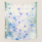 Daydream Daisies in a Soft Pastel Purple Haze Wall Tapestry Gallery Image 4