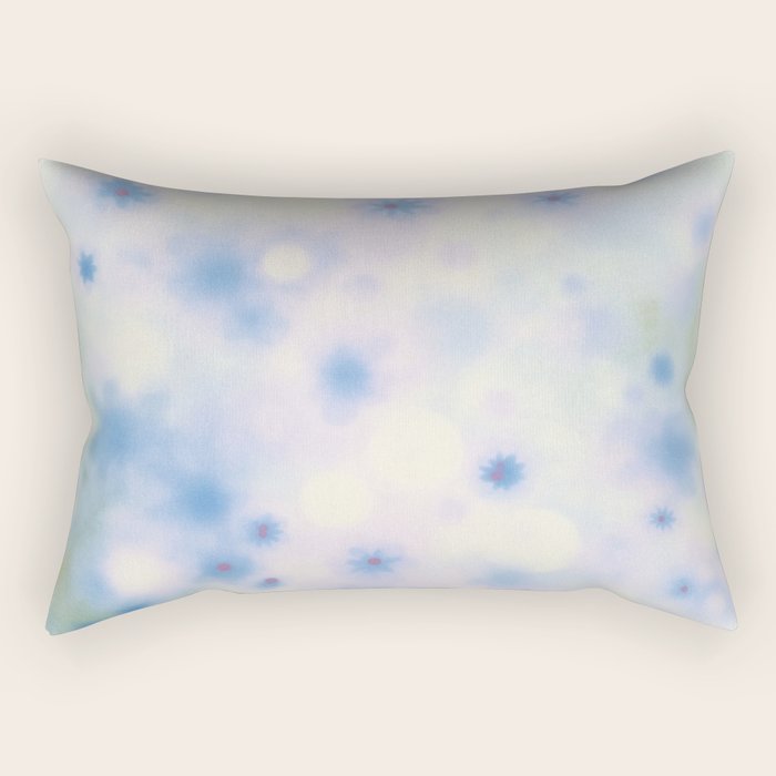 Daydream Daisies in a Soft Pastel Purple Haze Rectangular Pillow Gallery Image 2