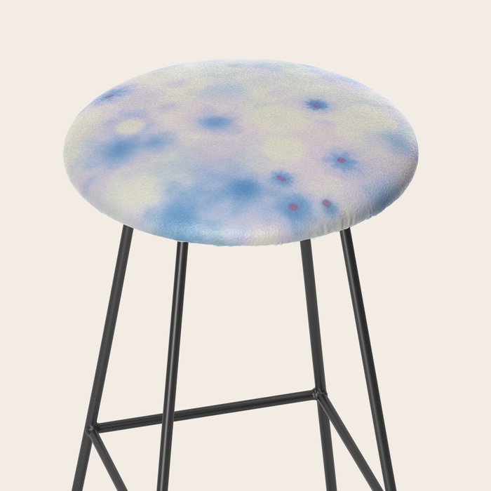 Daydream Daisies in a Soft Pastel Purple Haze Stool Gallery Image 2