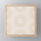 Minimalist Sunray Pattern XIV Natural Neutral Mini Art Print Gallery Image 1
