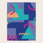 Memphis pattern 81 - 80s / 90s Retro Poster Gallery Image 4