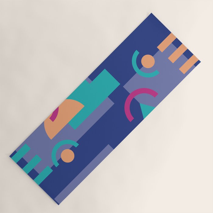 Memphis pattern 81 - 80s / 90s Retro Yoga Mat Gallery Image 1