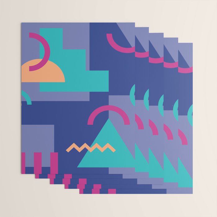 Memphis pattern 81 - 80s / 90s Retro Wrapping Paper Gallery Image 3