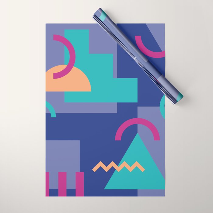 Memphis pattern 81 - 80s / 90s Retro Wrapping Paper Gallery Image 1