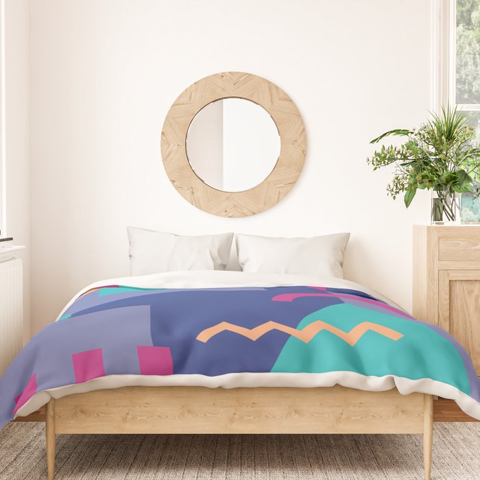 Memphis pattern 81 - 80s / 90s Retro Duvet Cover Gallery Image 3