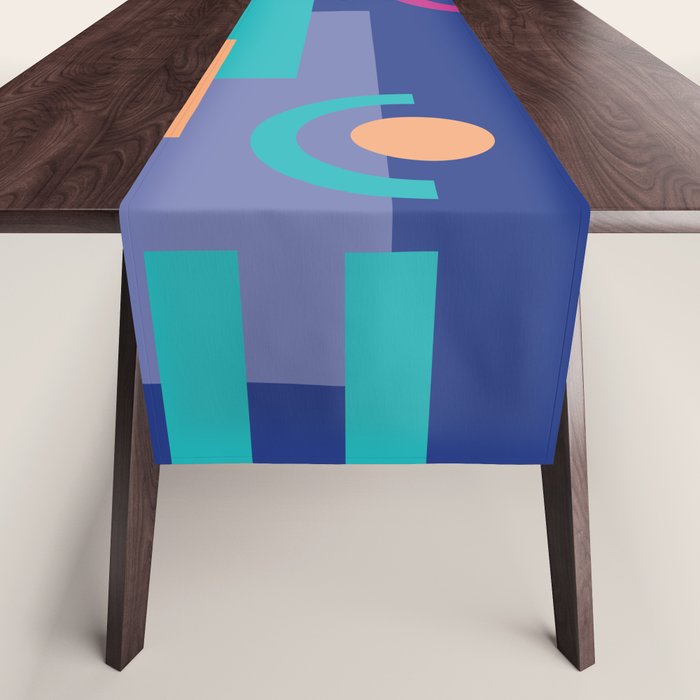 Memphis pattern 81 - 80s / 90s Retro Table Runner Gallery Image 1