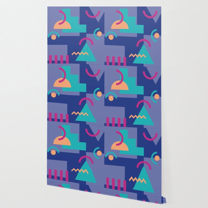 Memphis pattern 81 - 80s / 90s Retro Wallpaper Gallery Image 2