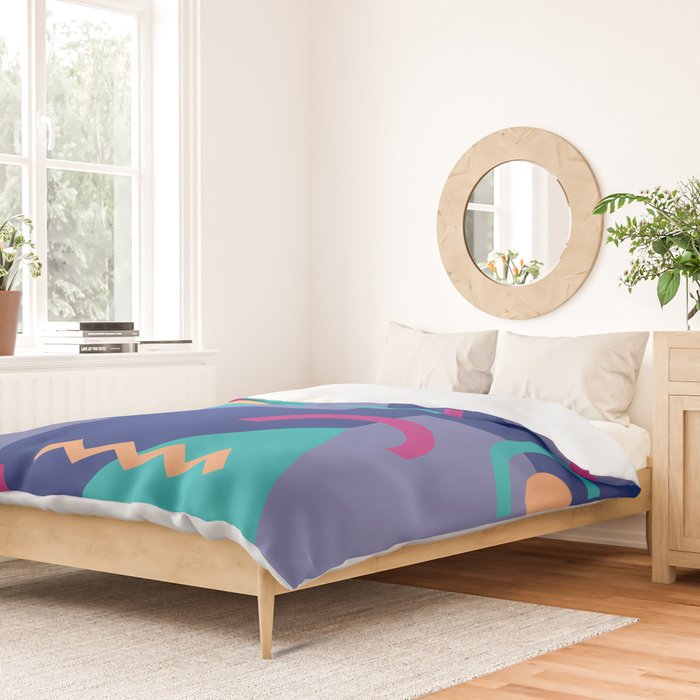 Memphis pattern 81 - 80s / 90s Retro Duvet Cover Gallery Image 2