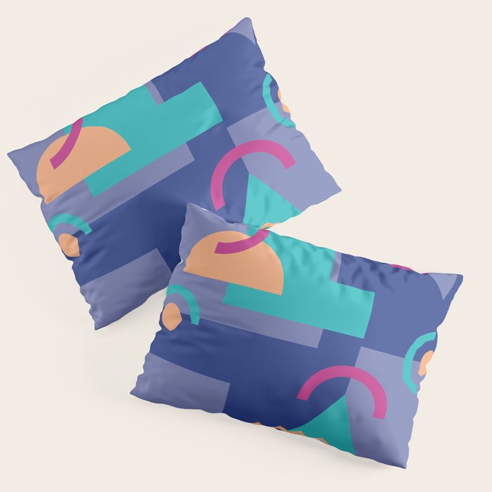 Memphis pattern 81 - 80s / 90s Retro Pillow Sham Gallery Image 3