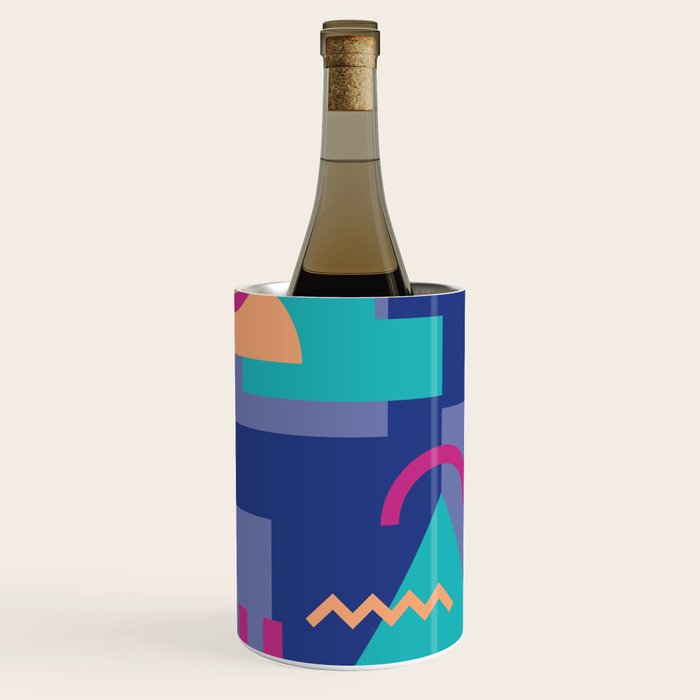Memphis pattern 81 - 80s / 90s Retro Wine Chiller Gallery Image 1