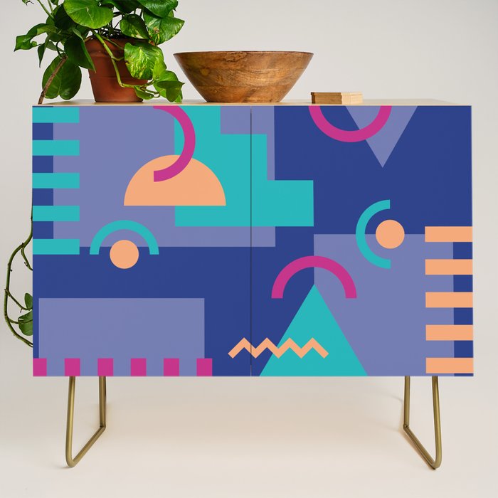 Memphis pattern 81 - 80s / 90s Retro Credenza Gallery Image 1