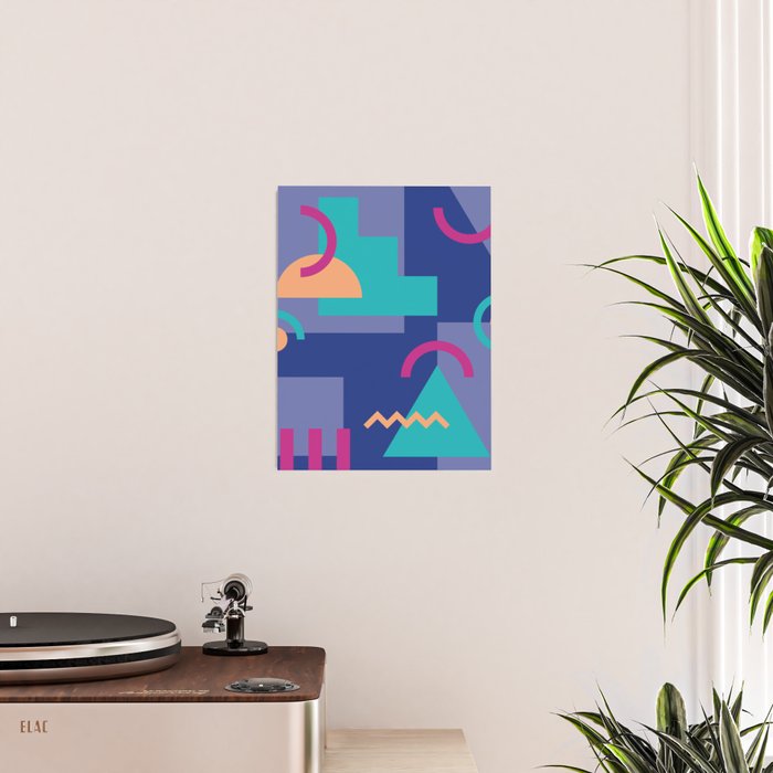 Memphis pattern 81 - 80s / 90s Retro Poster Gallery Image 2