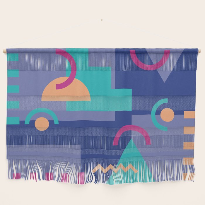 Memphis pattern 81 - 80s / 90s Retro Wall Hanging Gallery Image 1
