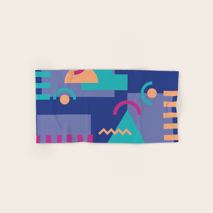 Memphis pattern 81 - 80s / 90s Retro Bath Towel Gallery Image 1
