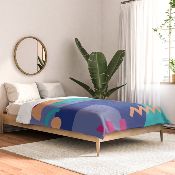 Memphis pattern 81 - 80s / 90s Retro Comforter Gallery Image 2