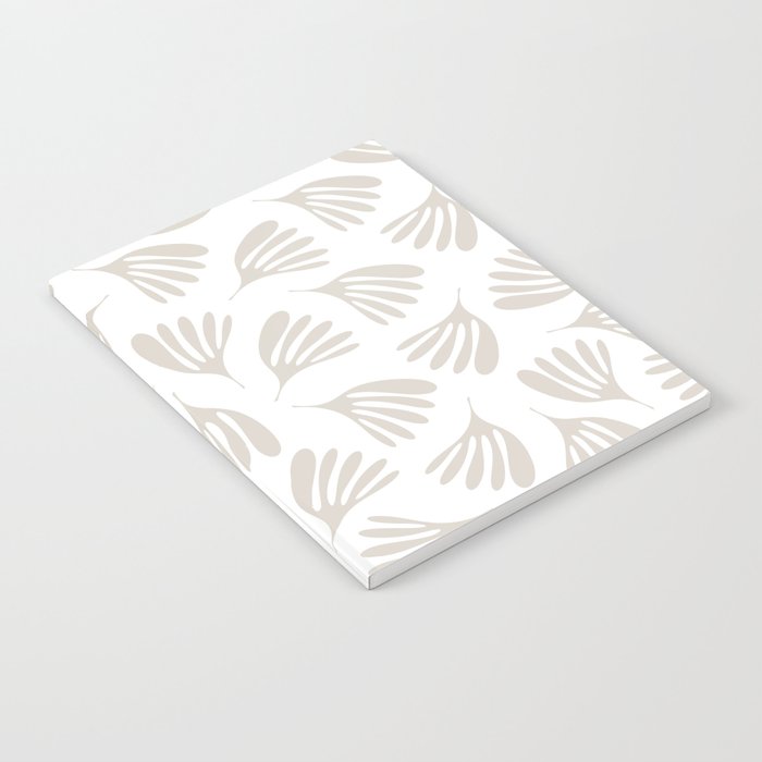 Wispy Leaves Neutral Contemporary Abstract Botanical Pattern Notebook Gallery Image 2