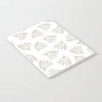 Wispy Leaves Neutral Contemporary Abstract Botanical Pattern Notebook Gallery Image 2