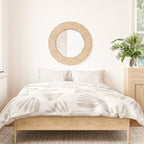 Wispy Leaves Neutral Contemporary Abstract Botanical Pattern Duvet Cover Gallery Image 3