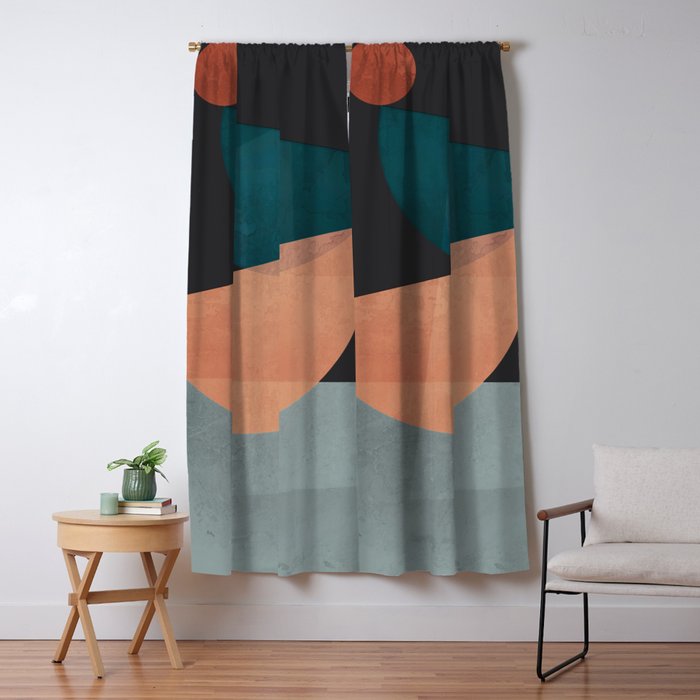 Modern Abstract Art 14 Window Curtain Gallery Image 5