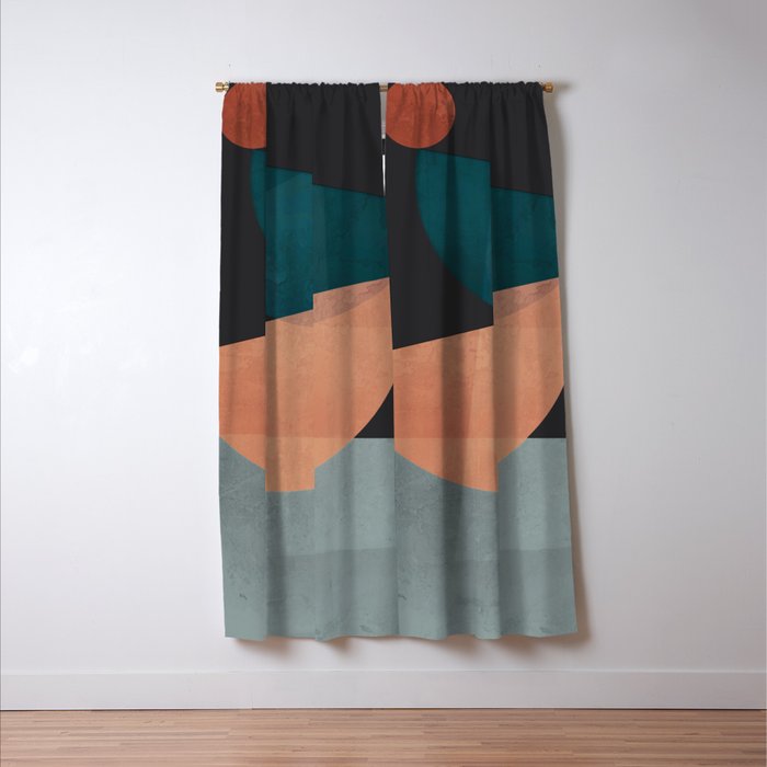 Modern Abstract Art 14 Window Curtain Gallery Image 3
