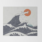 Cat Landscape 55C Throw Blanket Gallery Image 2